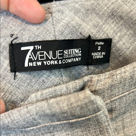 Gray Dress Pants | Straight Leg Dress Pants | Petite Dress Pants - Picture 2 of 5